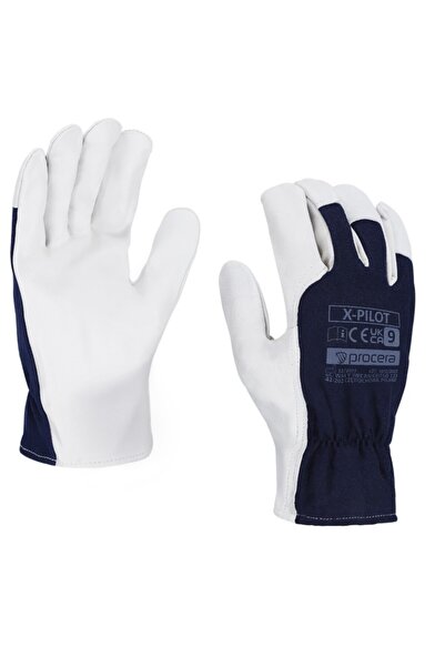 Procera Set of 12 leather safety gloves, Procera, X-PILOT, size 9