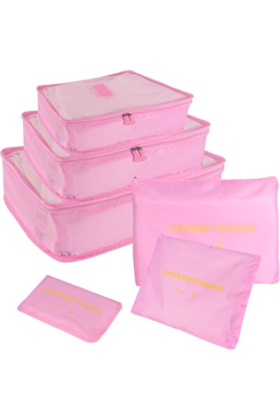 urevo 6-Piece Travel Luggage Organizer Set, Waterproof Packing Cubes and Laun...