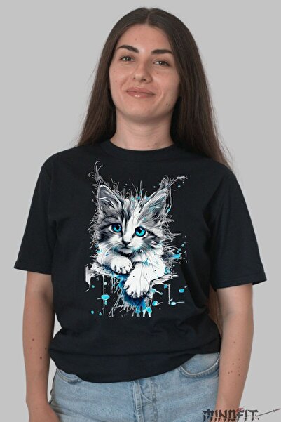 GILDAN Cute Cat T-Shirt