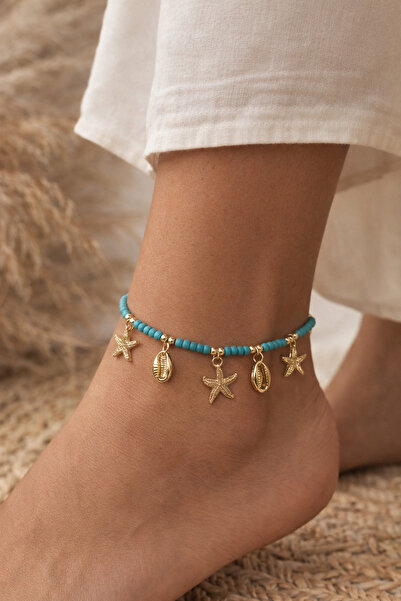 ZEYNN MODA Starfish Sea Shell Anklet
