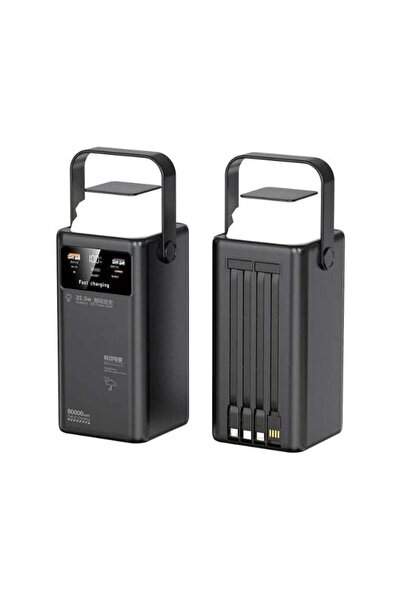 DX DENX DX442 30000mAh High Capacity Power Bank with Adjustable LED Camping L...