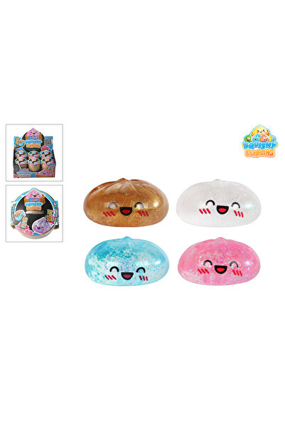 Squishy Jucarie antistres Kawaii Sugar Dumpling, 9 cm, cu sclipici...