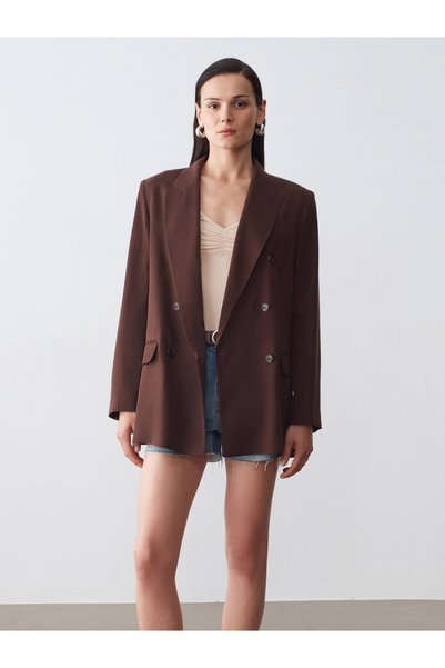 Dilvin 60804 %100 Lyocell Blazer Ceket