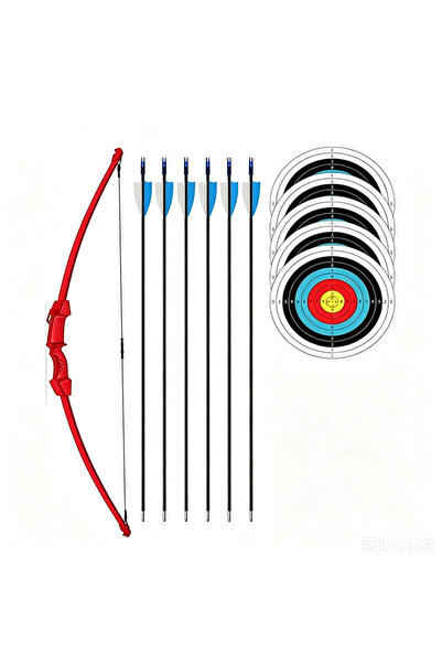 Snooe Archery Bow and Arrow Beginner First Arrows Quiver Outdoor Sports Game ...