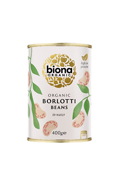 Biona Organic Organic Borlotti Beans in Water - High Protein Beans - 400g