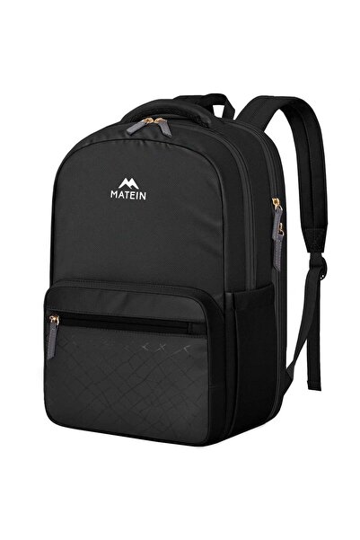 MATEIN Lightweight School Backpack for 15.6-inch Laptop, Waterproof, Black