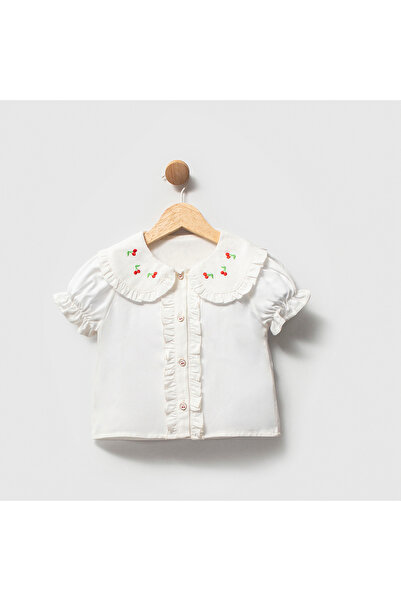 Coolimino Cherry Embroidered Girls' Shirt