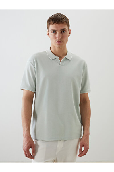 LC Waikiki Tricou de bază cu mânecă scurtă cu gât polo pentru bărbați