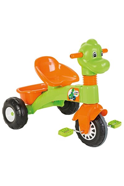 PİLSAN Tricicleta pentru copii Dino Green cu pedale, spatiu de depozitare, gr...