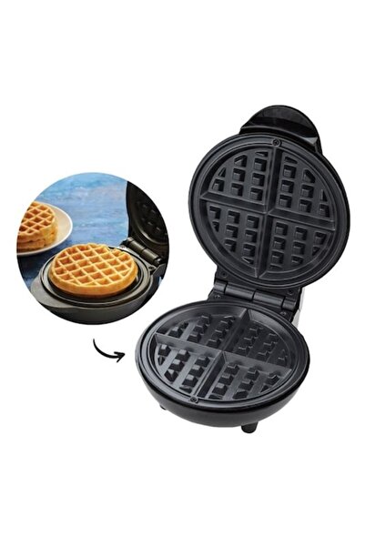 DIGI Aparat electric mini negru pentru vafe 500-600W Ø16cm