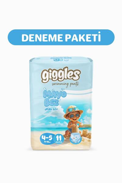 giggles Külotlu Mayo Bebek Bezi Sıvı Geçirmez 4-5 Numara 9-15 Kg 2 Paket 22 Adet