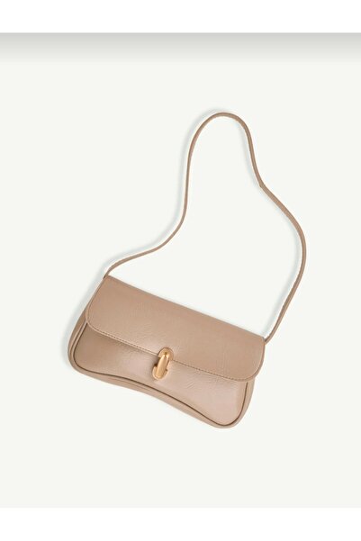 Askora Mi̇la Faux Leather Women's Vintage Gold Buckle Retro Model Hand and Sh...