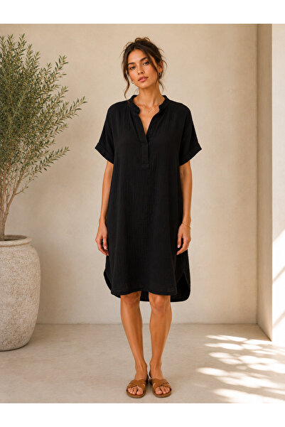 ARİNNASİDE Patlı Kaftan Müslin Elbise