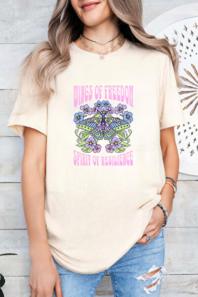 Sarah's Boutique Women's T-shirt – 100% cotton – Wings Freedom