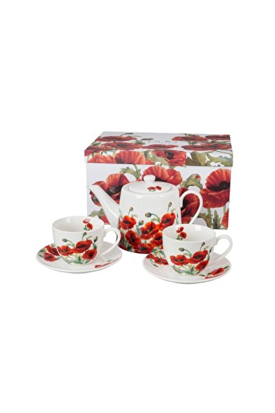Livada cu Ceai Set ceainic și 2 cești Colecția „Classic Poppies”