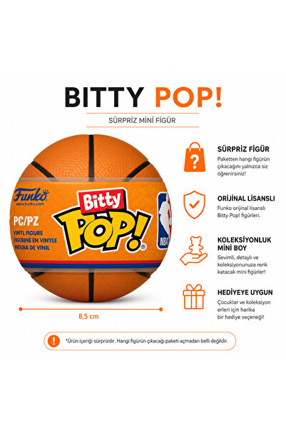 Funko Pop NBA Funko Bitty Pop! Mini Figür Tekli Sürpriz Paket