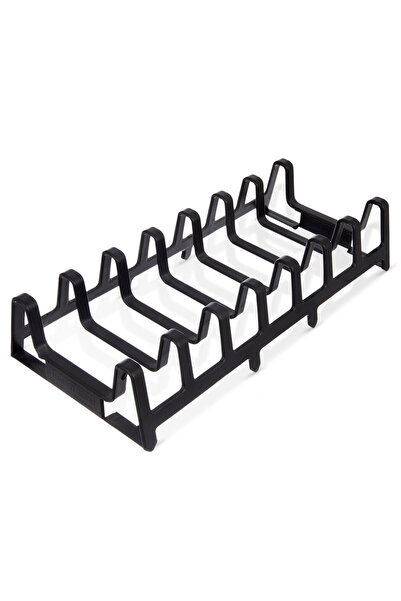 Orion Suport negru pentru capac și farfurie 30x14x6 cm