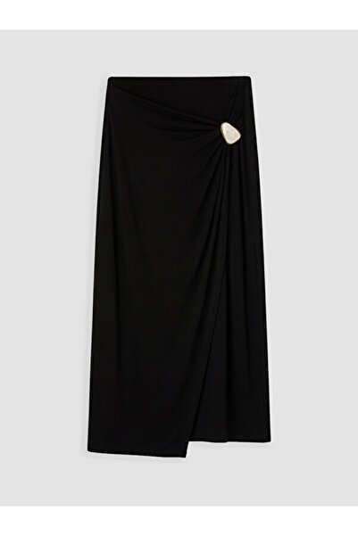 LC Waikiki Drawstring Slit Skirt with Metal Accessories for Style Enthusiasts...