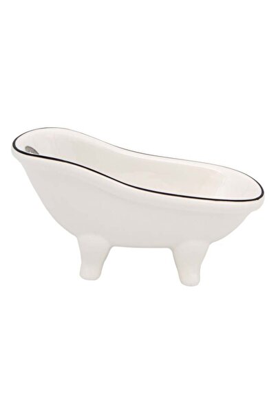 OEM Suport pentru Săpun, Ceramică, Alb, Model Cadă vintage, Accesoriu Baie, 1...