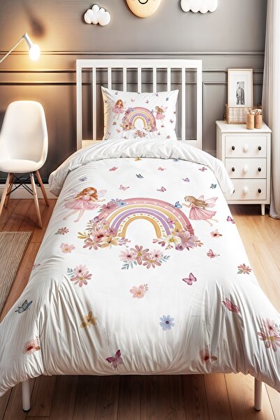 EVPANYA Spring Princesses Patterned Single Baby Kids Bedding Set