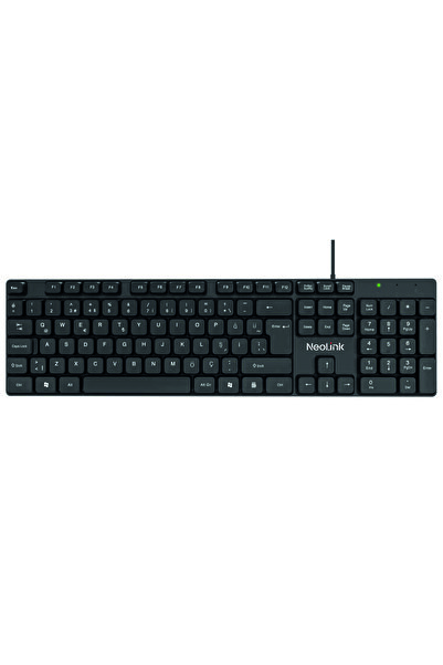 Neolink K15 Kablolu Standart USB Klavye Türkçe Q Ofis Klavyesi