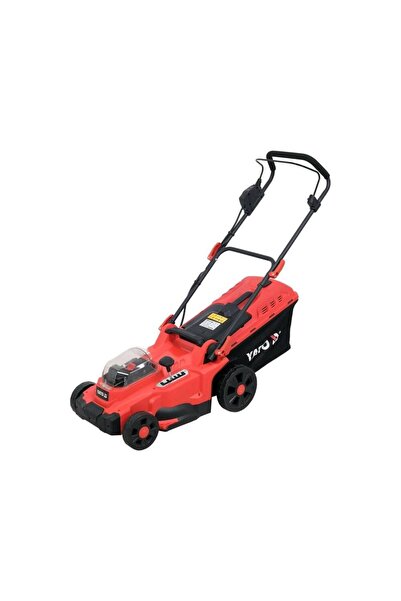 yato YT-85222 Χλοοκοπτικό με 2 μπαταρίες, Ιόντων Λιθίου, 18 V, 4 Ah, 37 εκ., ...