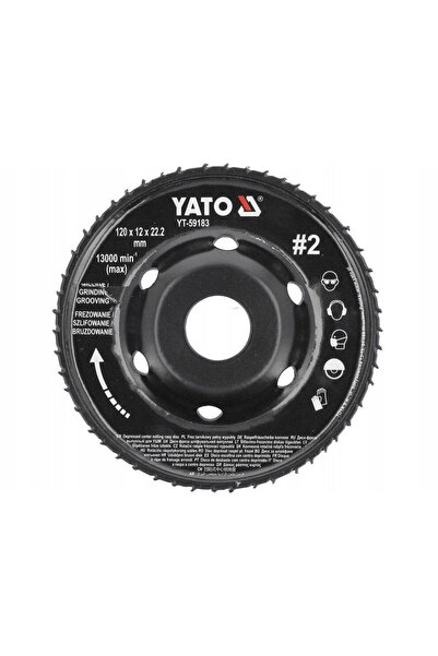 yato 120x12мм диск за шлайфане и фрезоване, 13 000 об/мин, 22.2мм