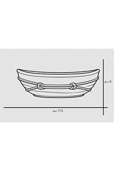 FONOON Long Boat-Shaped Gypsum Tray