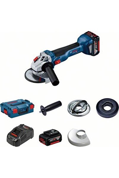 Bosch Polizor unghiular profesional fără fir GWS 18V-10, 2x Acumulatori 5Ah, ...