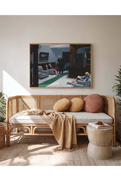 Pegziz Pictură murală Edward Hopper pentru holul hotelului – Pictură decorati...