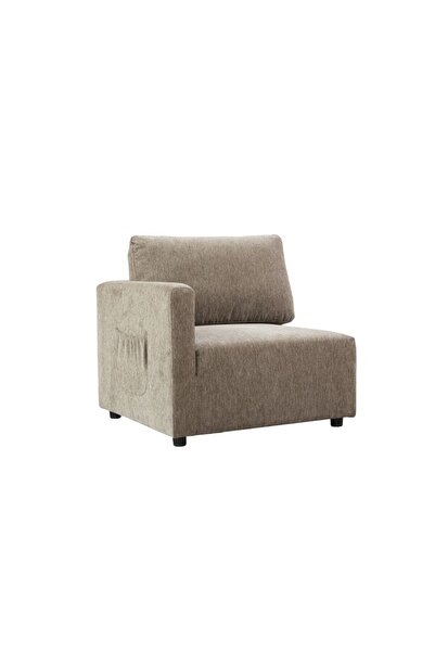 Danube Home Benjo 1 Seater Left Arm Fabric Modular Sofa | Single Seater Chair...