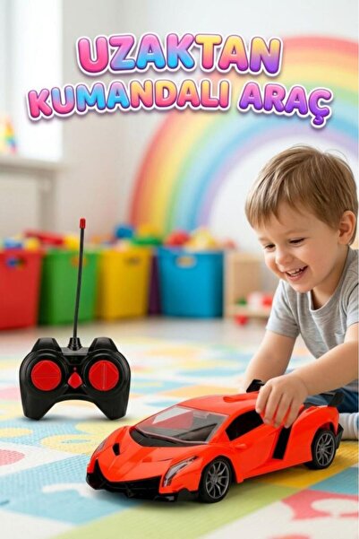 Tıfıl Toys Uzaktan Kumandalı 4 Fonksiyonlu Işıklı 1:16 Ölçekli USB Şarjlı 2.4...
