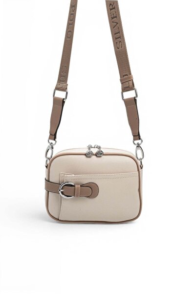 Silver Polo Beige - Latte Plain Women's Crossbody Bag Sp1256