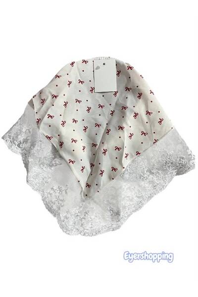 EyER Shoping Vintage children's lace bandana gingham hair band summer hat sty...
