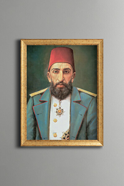 epiqart صورة عبد الحميد هان - إطار منقوش عتيق الطراز - نموذج نحيف