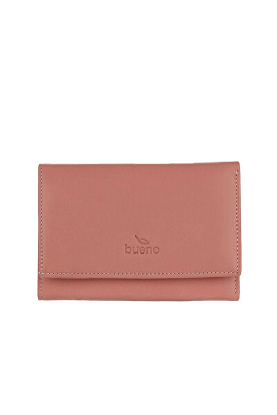 BUENO Pink Leather Women's Wallet