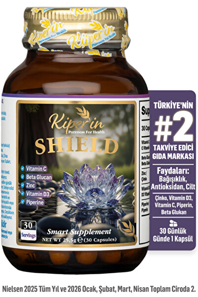 Kiperin Shield | Güçlü Bağışıklık Desteği | Lipozomal C Vitamini, Beta Glukan...