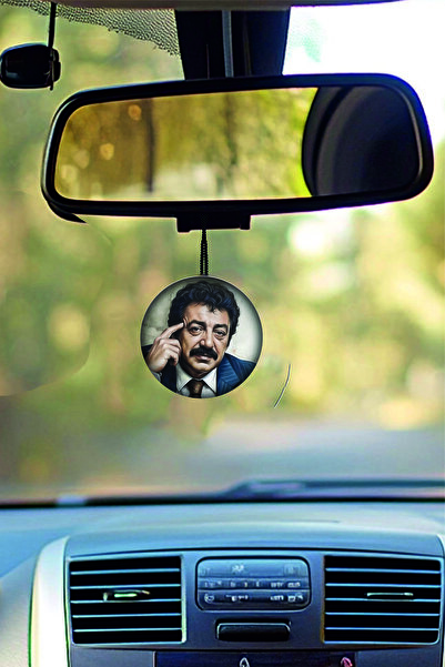 ESLEM 2 Pieces Müslüm Gürses Portrait Design Rear View Mirror Ornament Round ...