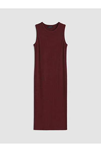 LC Waikiki Rmz Gi̇yi̇m Farkiyla Zero Roba Collar Ribbed Bodycon Dress