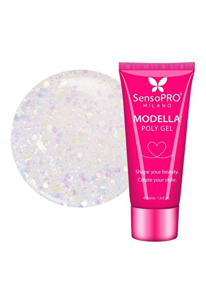 SensoPRO Milano Polygel MODELLA - Aurora Veil, 50ml