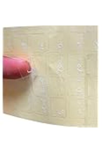 Generic ملصقات لوحة المفاتيح العربية لأجهزة ماك بوك (حروف بيضاء) - خلفية شفاف...