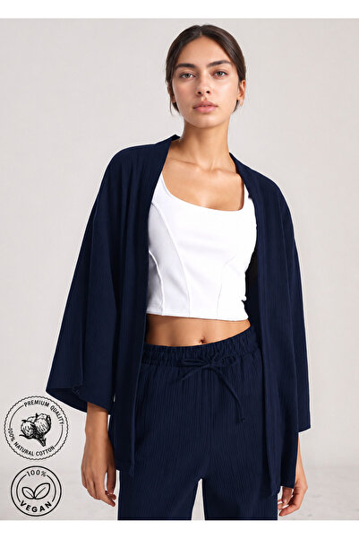 Bled Ženski kimono sa šal ovratnikom od muslina (100% pamuk)