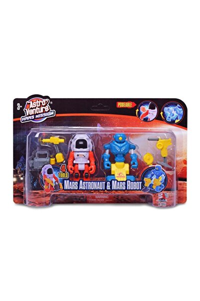 Mars Mission Set 2 figurine cu accesorii, Mars Mission, Mars Astronaut and Robot