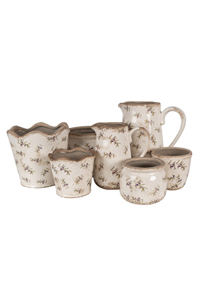 Clayre Ghiveci ceramic pentru flori Ø 13x12 cm