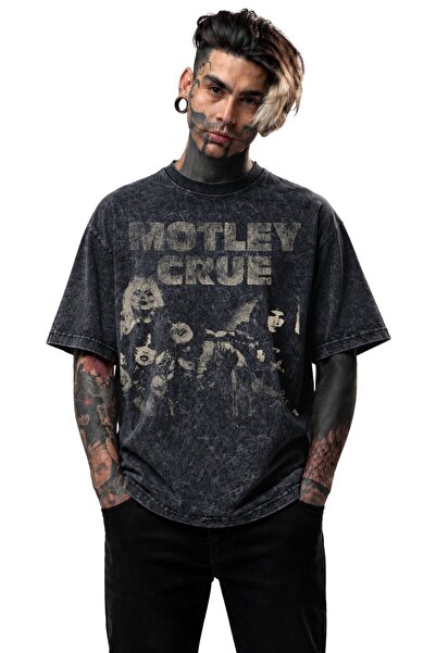 Fuddy Moda Μπλουζάκι Unisex Mötley Crüe με στάμπα με τους μέλους του συγκροτή...