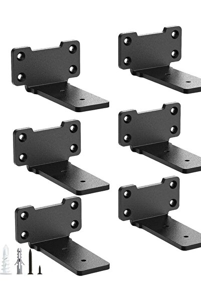 OEM Suporturi pentru rafturi de perete, metalice, rezistente, set de 6 bucăți...