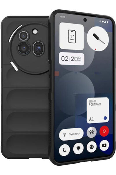 Techsuit Θωρακισμένο Πίσω Κάλυμμα Σιλικόνης Μαύρο (Nothing Phone (3a) Pro) Κω...