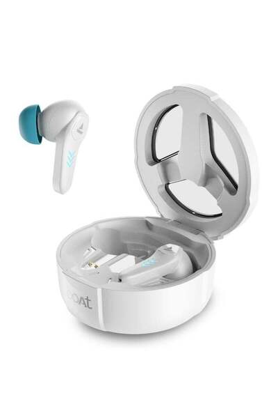 BOAT Immortal 171 In Ear Tws Earbuds With 40 Hrs Playtime, Quad Mics Enx Tech, Beast Mode, Blazing Rgb Leds, Bluetooth V5.3 & Asap Charge White Sabre