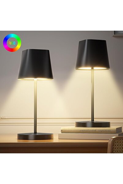 OEM Lămpi de Masă / Birou LED fără Fir, cu Atingere, Set de 2 Bucăți, 24,5 cm
