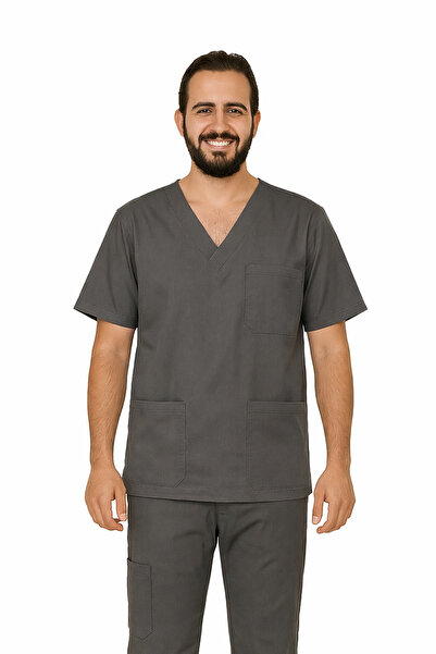 Prof . Victory Scrubs Top – Bluză medicală cu decolteu în V, 5 buzunare și ma...